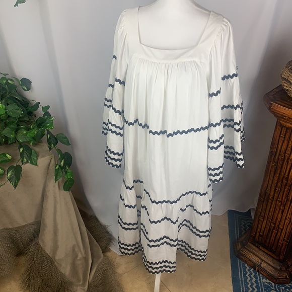 Lisa Marie Fernandez for Target Ric Rac Flare Sleeve Black and White Dress - Picture 8 of 16